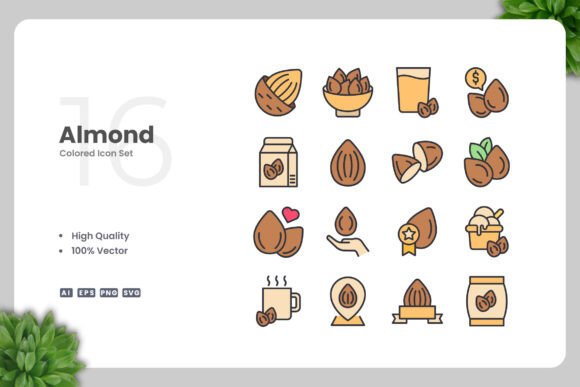 Almond Color Icons Graphics Review