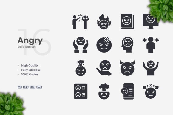 Angry Solid Icons Embroidery Review
