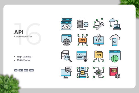 API Color Icons Graphics Review for Crafters