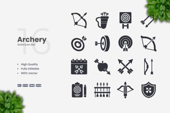 Archery Solid Icons: A Practical Graphics Review for Digital Sellers