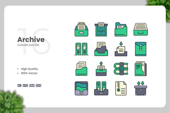 Archive Color Icons Graphics Review