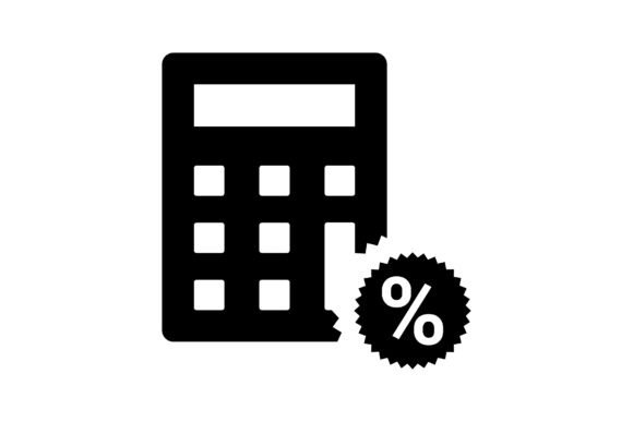Calculator, Percent, Tax Icon. Graphics and Icons Review