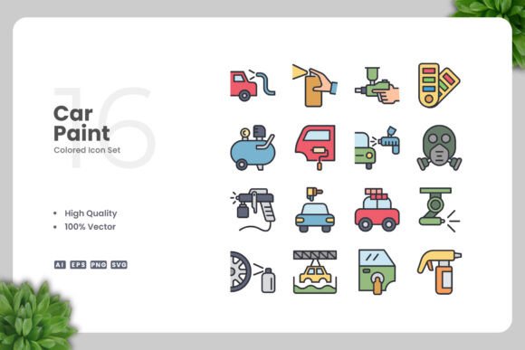 Car Paint Color Icons Embroidery Review