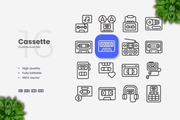 Cassette Icons Graphics and Freebies Review