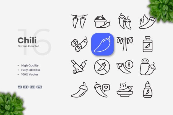Chili Icons: A Versatile Graphic Design Asset for Modern Creative Projects