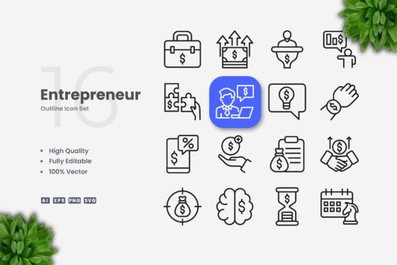 Entrepreneur Icons Graphics: A Seller’s Review