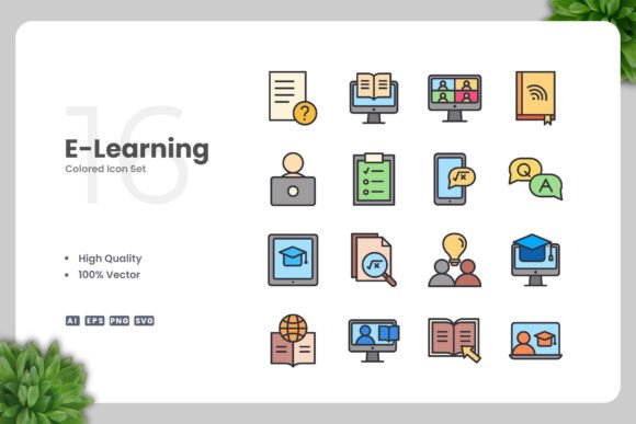 Reviewing E-Learning Color Icons for Embroidery