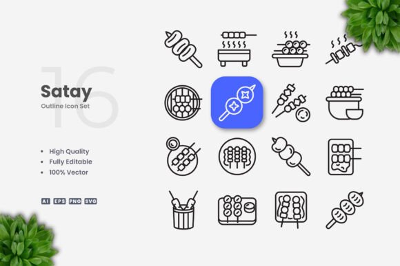 Satay Icons Graphics and Icons Review