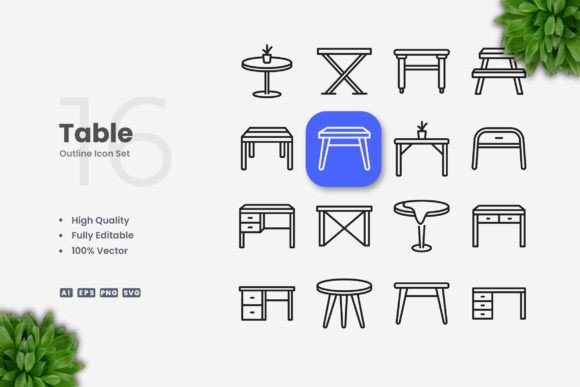 Table Icons: A Practical Graphics and Icons Review for Sellers