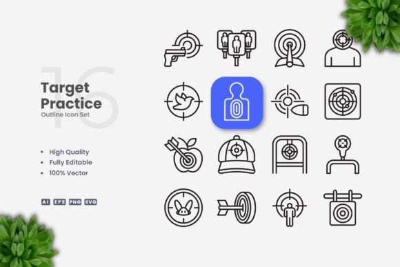 Target Practice Icons Graphics Review